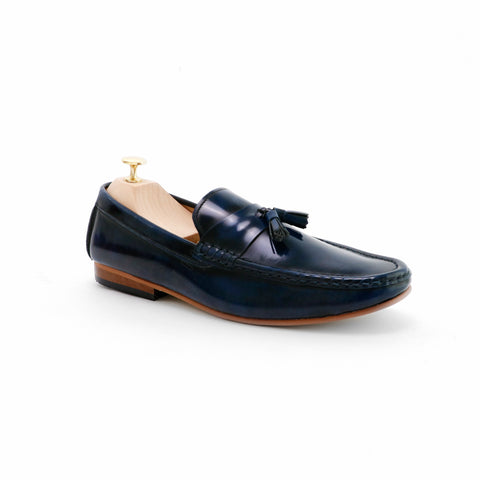 Comfy Tassel Loafer European Brush Off Bezel Blue - Assembly Artisans Co.,Ltd.