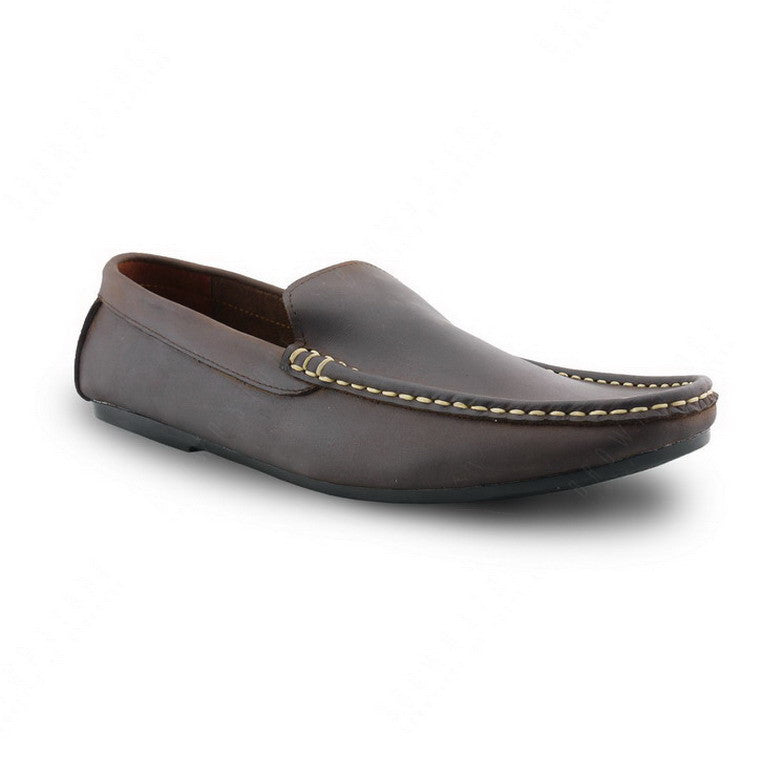 Casualist Leather Loafer Dark Natural Nubuck Assembly Artisans