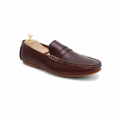 Penny Loafer Classy Oil Tanned Brandy Brown - Assembly Artisans Co.,Ltd.