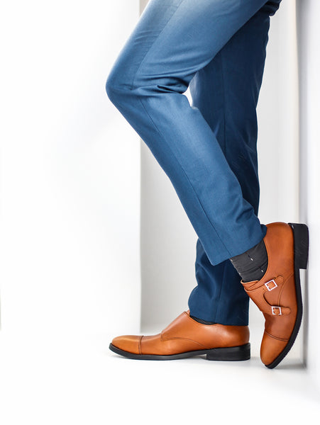 RULER MONK STRAP OIL TOFFEE TAN - Assembly Artisans Co.,Ltd.