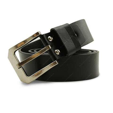 Full Grain Genuine Leather Belt - Milano PAM (Brass Buckle) - Black - Assembly Artisans Co.,Ltd.