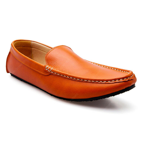 Casualist Leather Loafer Soft Squeeze Orange - Assembly Artisans Co.,Ltd.