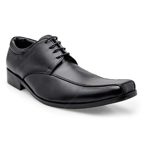Leather Shoes City Oxford Flat Lace Black - Assembly Artisans Co.,Ltd.